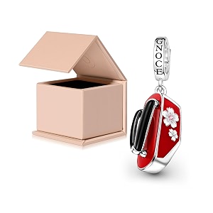 GNOCE Japanese Charm Bead Silver Blend Pendant