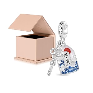 GNOCE Japanese Charm Bead Silver Blend Pendant