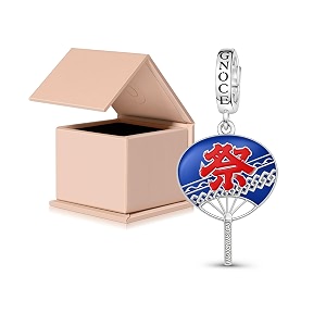 GNOCE Japanese Charm Bead Silver Blend Pendant