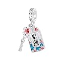 GNOCE Japanese Charm Bead Silver Blend Pendant Dangle Charms fit Bracelet Jewelry Gift for Women