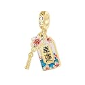 GNOCE Japanese Charm Bead Silver Blend Pendant Dangle Charms fit Bracelet Jewelry Gift for Women
