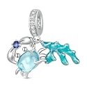 GNOCE Ocean World Sea Life Charms for Bracelets, 925 Sterling Silver Cute Animal Pendant Dangle Charm Bead Fit Bracelets &amp; Necklaces, Hand-Finished Keepsake Jewelry Gift for Women