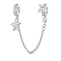 GNOCE Ocean World Sea Life Charms for Bracelets, 925 Sterling Silver Cute Animal Pendant Dangle Charm Bead Fit Bracelets &amp; Necklaces, Hand-Finished Keepsake Jewelry Gift for Women