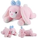 gnomantic Bunny Weighted Stuffed Animals, Plush Pillow for Kids
