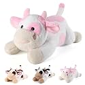 gnomantic Cow Weighted Stuffed Animals, Plush Pillow for Kids