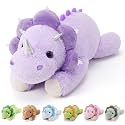 gnomantic Dinosaur Weighted Stuffed Animals, Plush Pillow for Kids