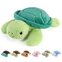 gnomantic Turtle Weighted Stuffed Animals, Plush Pillow for Kids