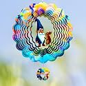 Gnome Gifts for Women, Gnomes Hanging Wind Spinners,12 Inch 3D Garden Spinner Kinetic Art Garden Decorations，Stainless Steel Reflective Wind Spinners for Yard