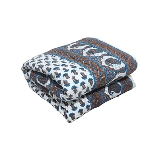 reversible jaipuri razai for winter double bedpure cotton jaipuri razai double bedjaipuri razai double bed for mild winter printed 85x100 inch g21_coffee