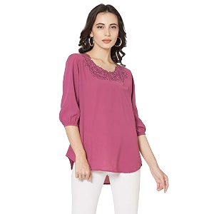 GO-4 IT Womens Top with Cutwork Embroidery