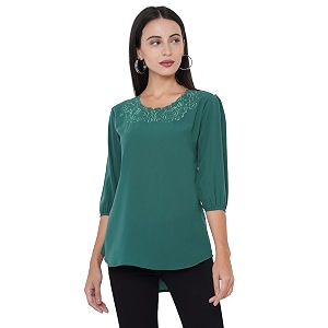 GO-4 IT Womens Top with Cutwork Embroidery