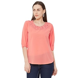 GO-4 IT Womens Top with Cutwork Embroidery