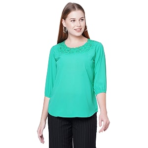 GO-4 IT Womens Top with Cutwork Embroidery