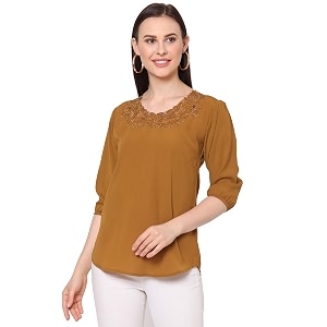 GO-4 IT Womens Top with Cutwork Embroidery