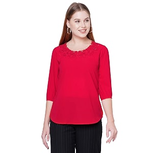 GO-4 IT Womens Top with Cutwork Embroidery