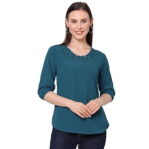 GO-4 IT Womens Top with Cutwork Embroidery