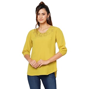 GO-4 IT Womens Top with Cutwork Embroidery