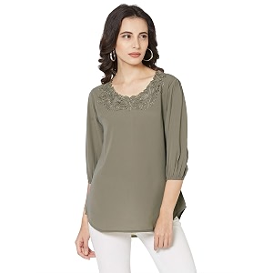 GO-4 IT Womens Top with Cutwork Embroidery