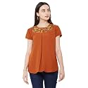 Go.4.it Women39s Top with Multi-Color Embroidery