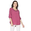 GO-4 IT Women39s Top with Cutwork Embroidery