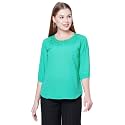 GO-4 IT Women39s Top with Cutwork Embroidery