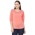 GO-4 IT Women39s Top with Cutwork Embroidery