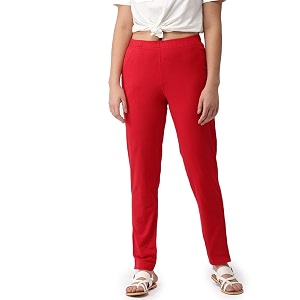 GO COLORS Cotton Stretch Kurti Pants Full