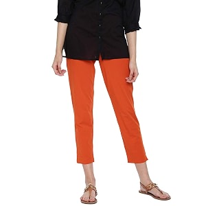 GO COLORS Cotton Stretch Kurti Pants Full