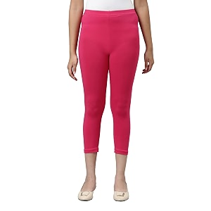 GO COLORS Girls Solid Mid Rise Slim