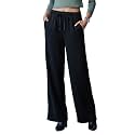 GO COLORS Polycotton Fleece Wide Pants for