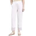GO COLORS Rayon Blend Ethnic Pant Organza