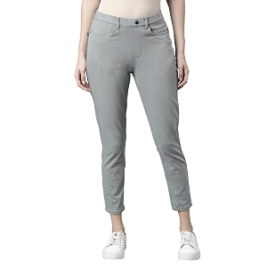 go colors soft cotton blend printed jeggings ankle length for women breathable mid rise