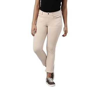 go colors soft cotton blend printed jeggings ankle length for women breathable mid rise