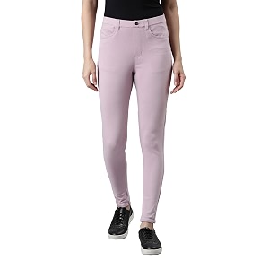 go colors soft cotton blend super stretch jeggings full length for women breathable mid rise