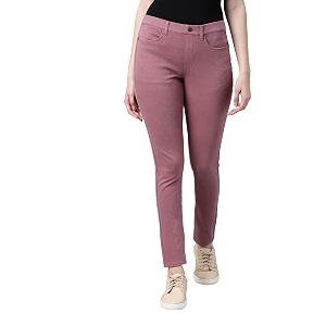 go colors soft cotton blend super stretch jeggings full length for women breathable mid rise