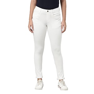 go colors soft cotton blend super stretch jeggings full length for women breathable mid rise