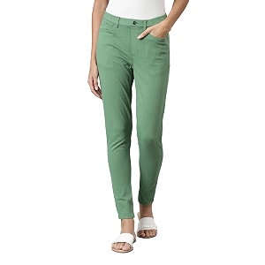 go colors soft cotton blend super stretch jeggings full length for women breathable mid rise