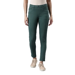 go colors soft cotton blend super stretch jeggings full length for women breathable mid rise