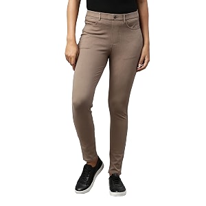 go colors soft cotton blend super stretch jeggings full length for women breathable mid rise
