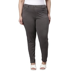 go colors soft cotton blend super stretch jeggings full length for women breathable mid rise