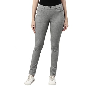 go colors soft cotton blend super stretch jeggings full length for women breathable mid rise