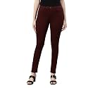 GO COLORS Soft Cotton Blend Super Stretch Jeggings Full Length for Women| Breathable, Mid Rise