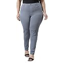 GO COLORS Soft Cotton Blend Super Stretch Jeggings Full Length for Women| Breathable, Mid Rise
