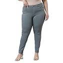 GO COLORS Soft Cotton Blend Super Stretch Jeggings Full Length for Women| Breathable, Mid Rise