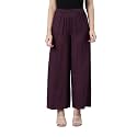 GO COLORS Soft Viscose Basic Palazzo Full Length for Women| Breathable, Mid Rise, Relaxed Fit