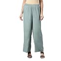 GO COLORS Soft Viscose Basic Palazzo Full Length for Women| Breathable, Mid Rise, Relaxed Fit