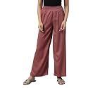 GO COLORS Soft Viscose Basic Palazzo Full Length for Women| Breathable, Mid Rise, Relaxed Fit
