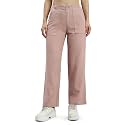 GO COLORS Solid Linen Cargo Pants for