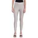 GO Colors Women's Mid Rise Shimmer Skinny Fit Leggings
