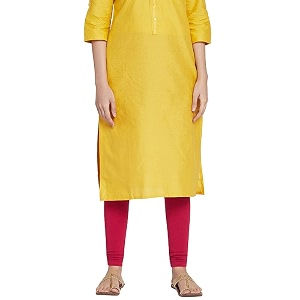 go colors soft cotton stretch churidar for women  breathable mid rise full length